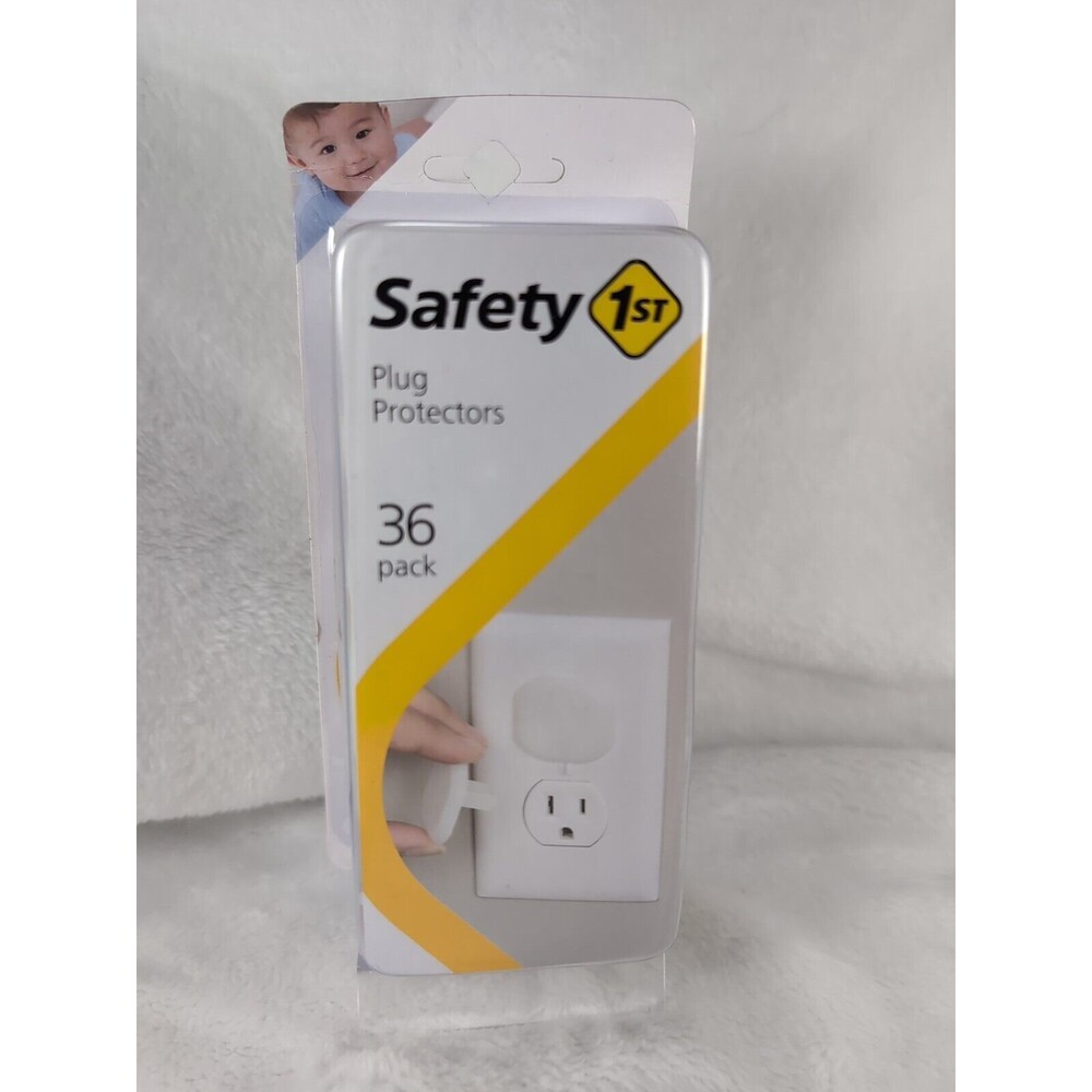 New Safety 1st Plug Protectors, 36 Count, White Free Shipping